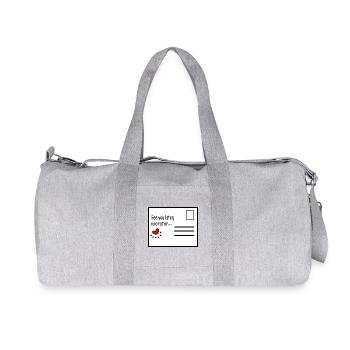 See_you_later_operator - Recycled Canvas Sports Bag by Stanley/Stella - heather grey - Front