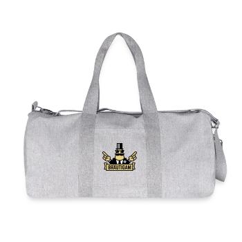 Groom Hand Show (Bachelor Party / Bachelor Party / 3C) - Recycled Canvas Sports Bag by Stanley/Stella - heather grey - Front