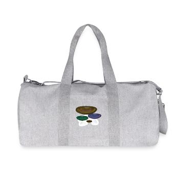 forêt naturelle colorée de champignons - Sac de sport en toile recyclée Stanley/Stella - gris chiné - Devant