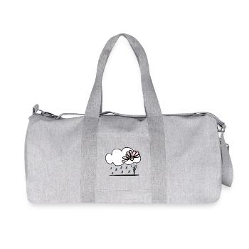 Fleur sous la pluie - Sac de sport en toile recyclée Stanley/Stella - gris chiné - Devant
