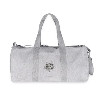 PEOPLE: Normal people scare me - Recycled Canvas Sports Bag by Stanley/Stella - heather grey - Front