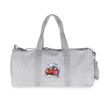 Fire brigade fire engine - Recycled Canvas Sports Bag by Stanley/Stella - heather grey - Front