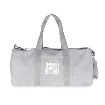Mean Mother Chucker on Guitar - Recycled Canvas Sports Bag by Stanley/Stella - heather grey - Front