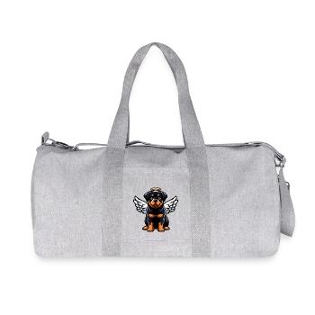 Sweet Rottweiler Angel - Aimant et proche du ciel - Sac de sport en toile recyclée Stanley/Stella - gris chiné - Devant