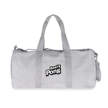 Beer Pong Logo mit Becher - Recycelte Canvas-Sporttasche von Stanley/Stella - Grau meliert - Vorne