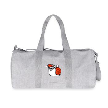 Snail Sunglasses Cute Cute Happy Cool - Recycled Canvas Sports Bag by Stanley/Stella - heather grey - Front