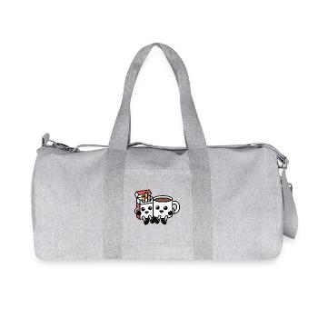 Coffee and Cigarettes  - Funny Balkan Breakfast  - Recycled Canvas Sports Bag by Stanley/Stella - heather grey - Front