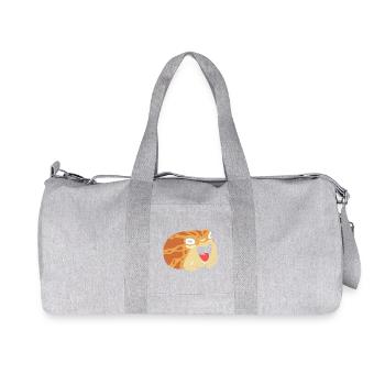 Grenouille - Sac de sport en toile recyclée Stanley/Stella - gris chiné - Devant