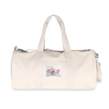 Lush Baby in White Cloth - Recycled Canvas Sports Bag by Stanley/Stella - natural - Front
