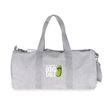 Big Dill Pickle Pun Tee - Sac de sport en toile recyclée Stanley/Stella - gris chiné - Devant