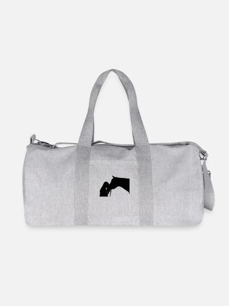 Pferd - Recycelte Canvas-Sporttasche von Stanley/Stella - Grau meliert