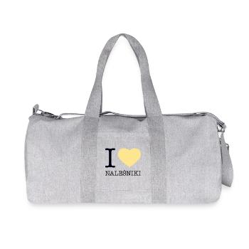 I LOVE NALESNIKI Poland pancake crepe - Recycled Canvas Sports Bag by Stanley/Stella - heather grey - Front