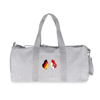 Drapeau de l’Allemagne, Brandebourg franchi - Sac de sport en toile recyclée Stanley/Stella - gris chiné - Devant