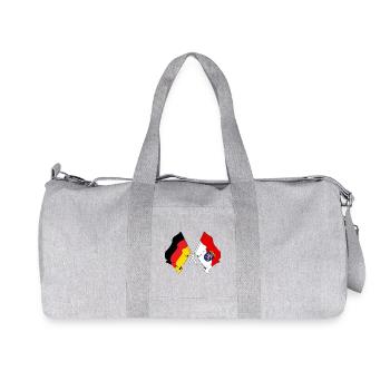 Drapeau Allemagne, Hesse - Sac de sport en toile recyclée Stanley/Stella - gris chiné - Devant