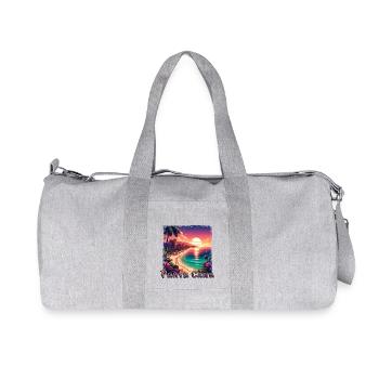 Punta Cana République dominicaine Vacances Coucher de soleil - Sac de sport en toile recyclée Stanley/Stella - gris chiné - Devant