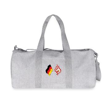 Flag Germany, Bremen - Recycled Canvas Sports Bag by Stanley/Stella - heather grey - Front