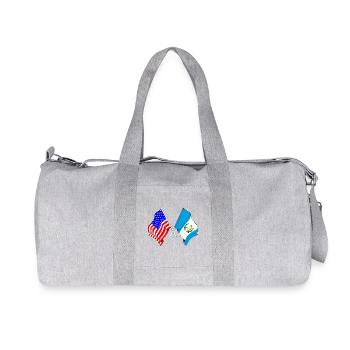 Flag USA and Flag Guatemala - Recycled Canvas Sports Bag by Stanley/Stella - heather grey - Front