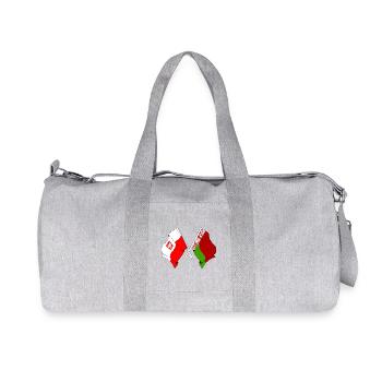 Drapeau de la Pologne, Russie Blanche - Sac de sport en toile recyclée Stanley/Stella - gris chiné - Devant