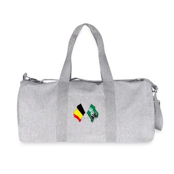 Flag Belgium and flag East Flanders - Recycled Canvas Sports Bag by Stanley/Stella - heather grey - Front