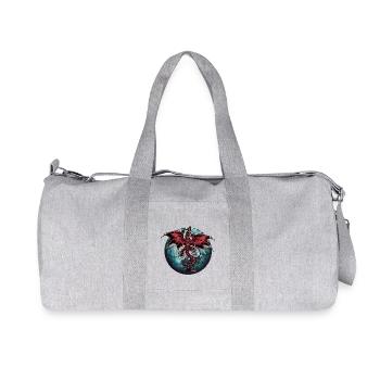 Planet Dragon Dragon - Recycled Canvas Sports Bag by Stanley/Stella - heather grey - Front
