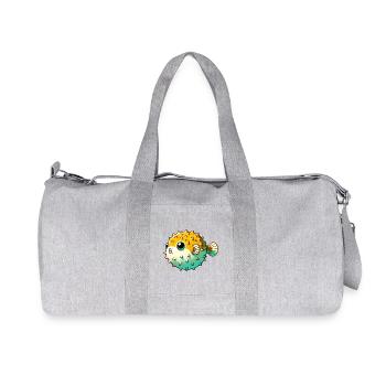 Kugelfisch - Recycelte Canvas-Sporttasche von Stanley/Stella - Grau meliert - Vorne