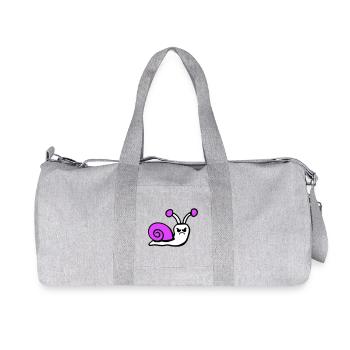 Escargot en colère en colère en colère malheureux contrarié - Sac de sport en toile recyclée Stanley/Stella - gris chiné - Devant