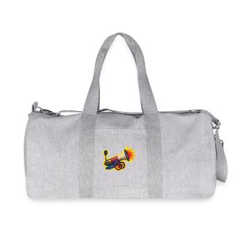 WORDS OVER WAR - freedom & rights - Sac de sport en toile recyclée Stanley/Stella - gris chiné - Devant