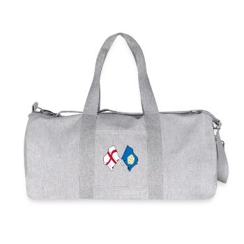 Yorkshire & England Crossed - Recycelte Canvas-Sporttasche von Stanley/Stella - Grau meliert - Vorne