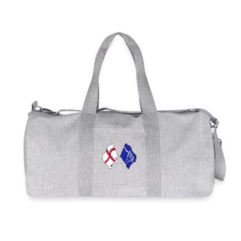 Tyne and Wear & England crossed - Recycled Canvas Sports Bag by Stanley/Stella - heather grey - Front