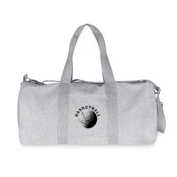 Basketball - Recycelte Canvas-Sporttasche von Stanley/Stella - Grau meliert - Vorne