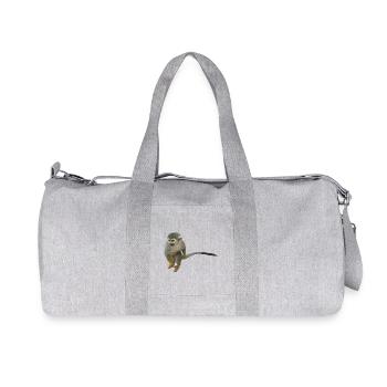 Affe - Recycelte Canvas-Sporttasche von Stanley/Stella - Grau meliert - Vorne