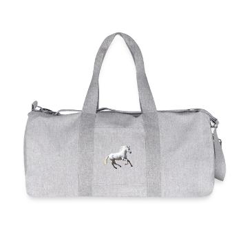 Cheval - Sac de sport en toile recyclée Stanley/Stella - gris chiné - Devant
