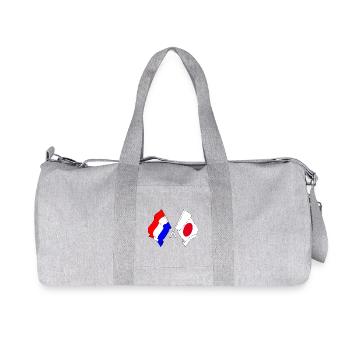 Flag of the Netherlands and flag of Japan - Recycled Canvas Sports Bag by Stanley/Stella - heather grey - Front