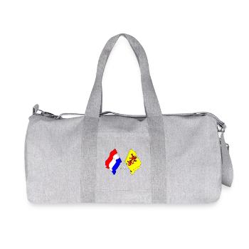 Drapeau des Pays-Bas, Hollande méridionale croisé - Sac de sport en toile recyclée Stanley/Stella - gris chiné - Devant