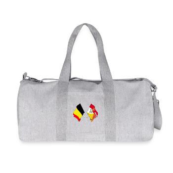Drapeau de la Belgique, drapeau Liège - Sac de sport en toile recyclée Stanley/Stella - gris chiné - Devant