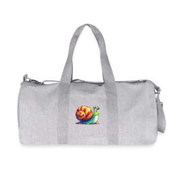 Escargot - Sac de sport en toile recyclée Stanley/Stella - gris chiné - Devant