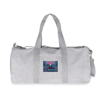 "Studio Monster" My Home Is My Studio No. 031 - Recycled Canvas Sports Bag by Stanley/Stella - heather grey - Front