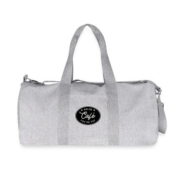No Coffee, No Work – Minimalis Vintage T-Shirt - Recycled Canvas Sports Bag by Stanley/Stella - heather grey - Front
