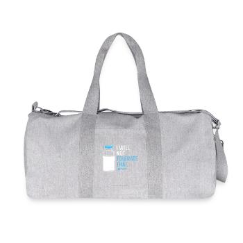 Milk Lactose Flatulence - Recycled Canvas Sports Bag by Stanley/Stella - heather grey - Front