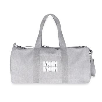 MOIN MOIN - Recycelte Canvas-Sporttasche von Stanley/Stella - Grau meliert - Vorne