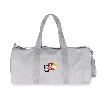 Kicker Fußball Stürmer  - Recycelte Canvas-Sporttasche von Stanley/Stella - Grau meliert - Vorne