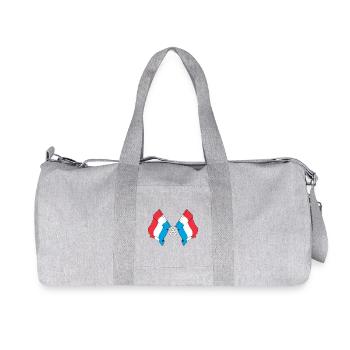 Deux drapeaux du Luxembourg - Sac de sport en toile recyclée Stanley/Stella - gris chiné - Devant