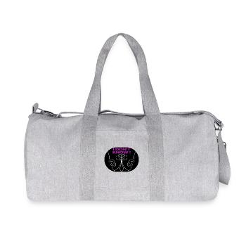 Line Art Face - UNCLEAR - Recycled Canvas Sports Bag by Stanley/Stella - heather grey - Front