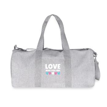 Transgender. Liebe, wer du bist - Recycelte Canvas-Sporttasche von Stanley/Stella - Grau meliert - Vorne