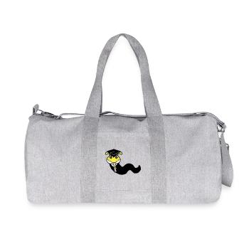Caterpillar High School Graduation Passed College Worm - Recycled Canvas Sports Bag by Stanley/Stella - heather grey - Front