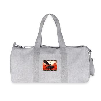 Black and white Creative Gothic-Fashion Movie sequence - Recycled Canvas Sports Bag by Stanley/Stella - heather grey - Front