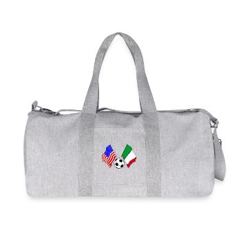 Football Italie vs États-Unis - Sac de sport en toile recyclée Stanley/Stella - gris chiné - Devant