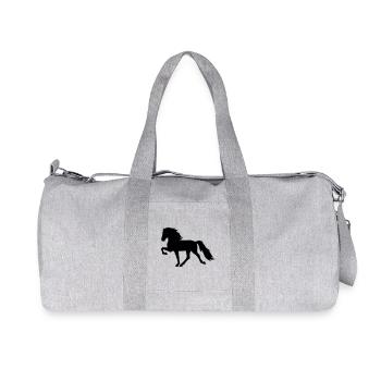 Tölter Cheval islandais - Sac de sport en toile recyclée Stanley/Stella - gris chiné - Devant