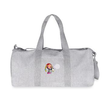 bubble girl house - Sac de sport en toile recyclée Stanley/Stella - gris chiné - Devant