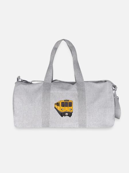U1 U-Bahn - Recycelte Canvas-Sporttasche von Stanley/Stella - Grau meliert